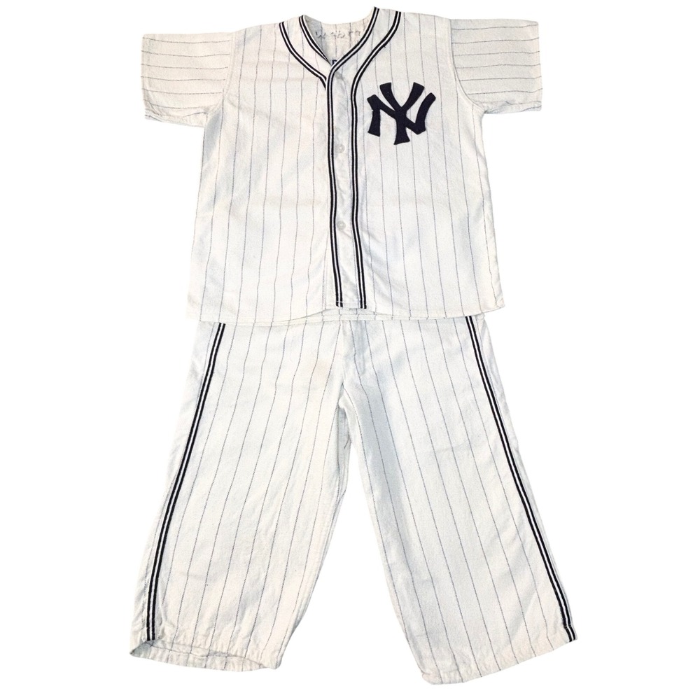 Vintage 1960s post New York Yankees baseball uniform youth large mlb pinstripes